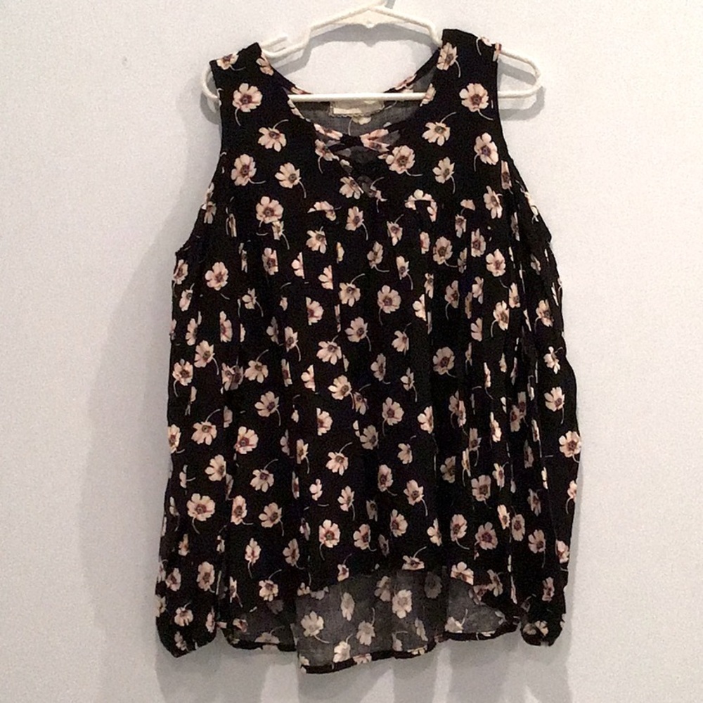 Floral off the shoulder blouse